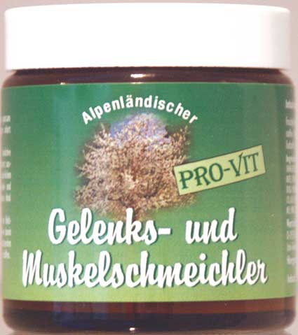 Gelenk`s und Muskelschmeichler  Classic 120 ml Glastieg